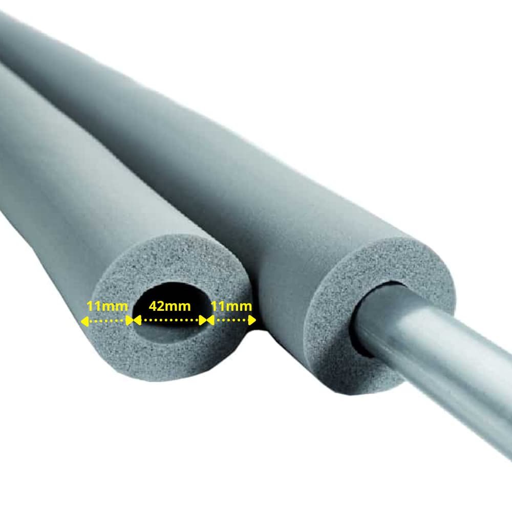 INSUL-TUBE® H PLUS Cauciuc 2m Izolație țeavă Ø 42 mm x 10 mm Izolație