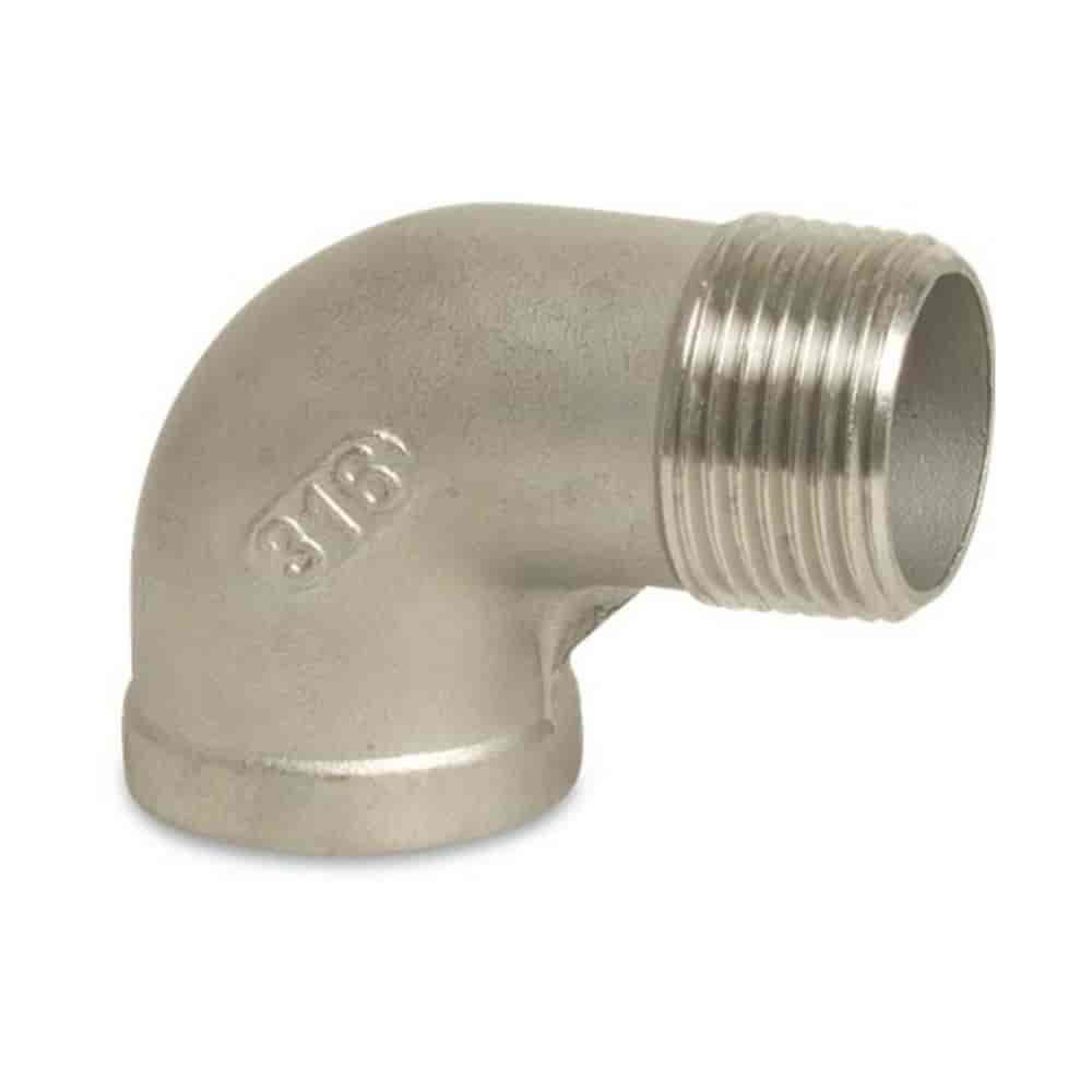 Fiting filet inox colț 90° 1/2" IG x 1/2" AG