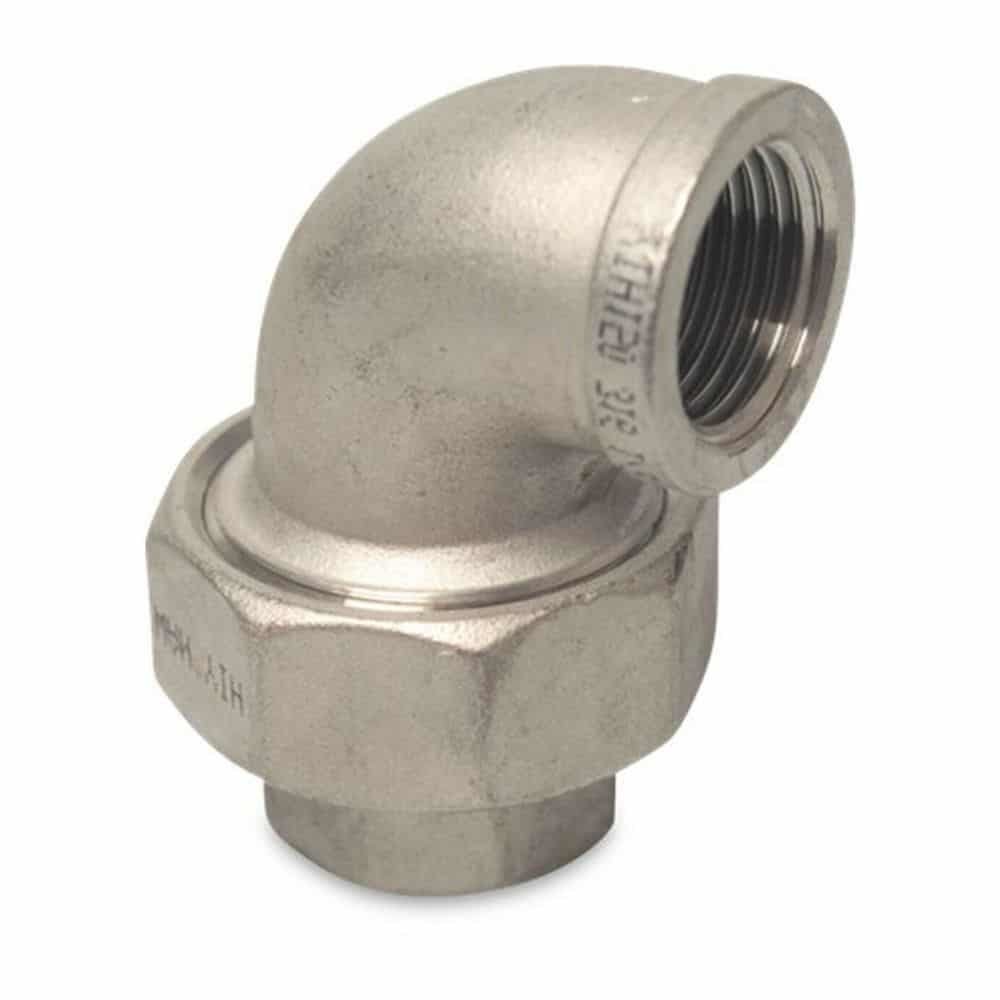 Fiting filetat din oțel inoxidabil cot 90° 1 1/2" IG tip conic