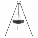 Wok pe trepied din oțel natural 180 cm - 60 cm diametru