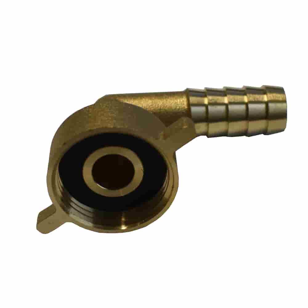 2/3 Conector furtun alamă 3/4" unghi - 13 mm