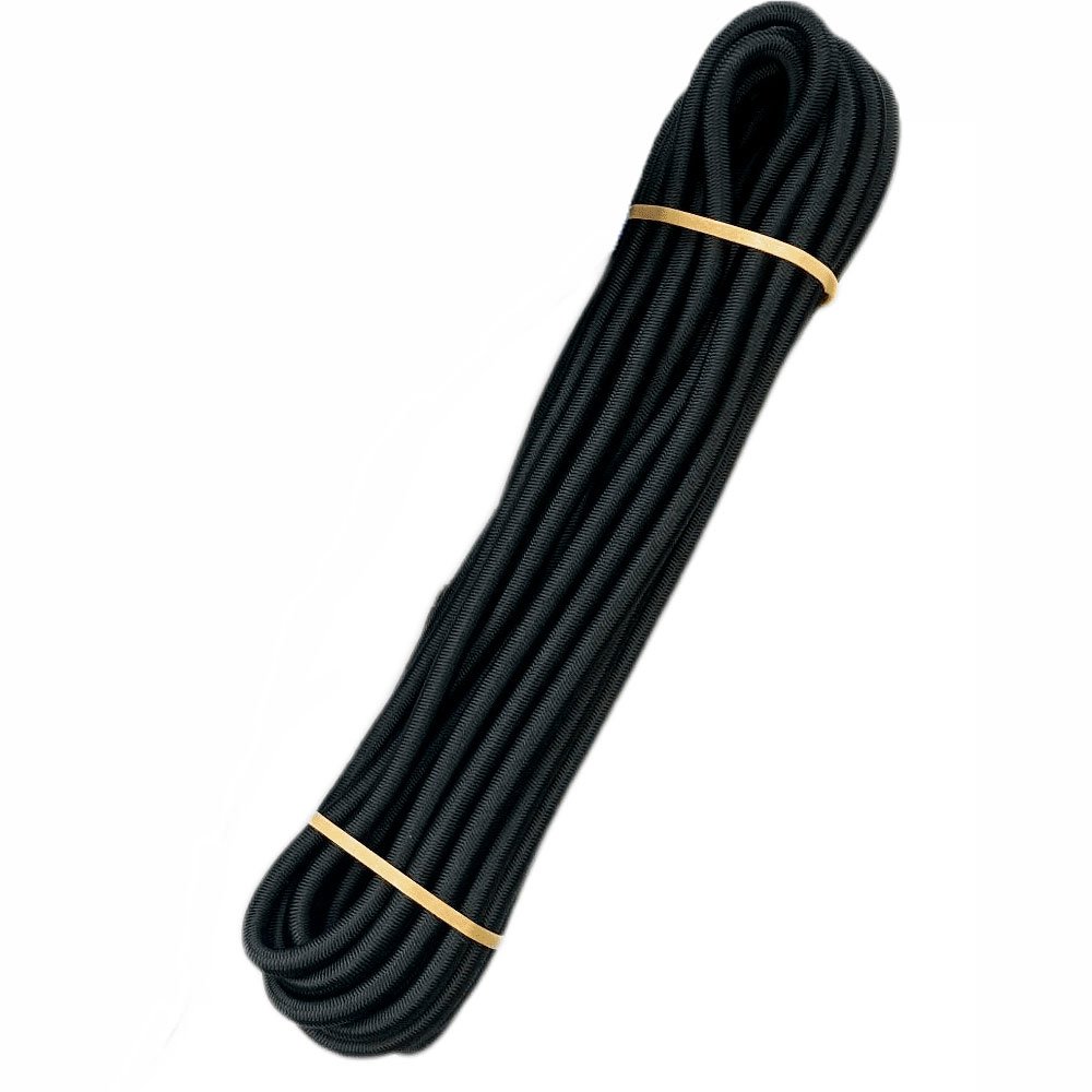 Frânghie elastică 6 mm, 10 M, negru