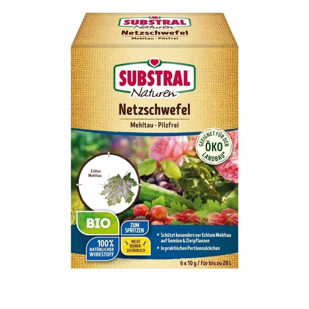 Naturen Bio Netzschwefel Mehltau-Pilzfrei 60g Cutie pliabilă cu pliculețe