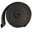 10m Gurtband cu bucle, negru lat de 6cm