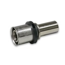 Racord de presare pentru trecerea conductei la țeavă de cupru 20 x 2 - 18 mm nichelat