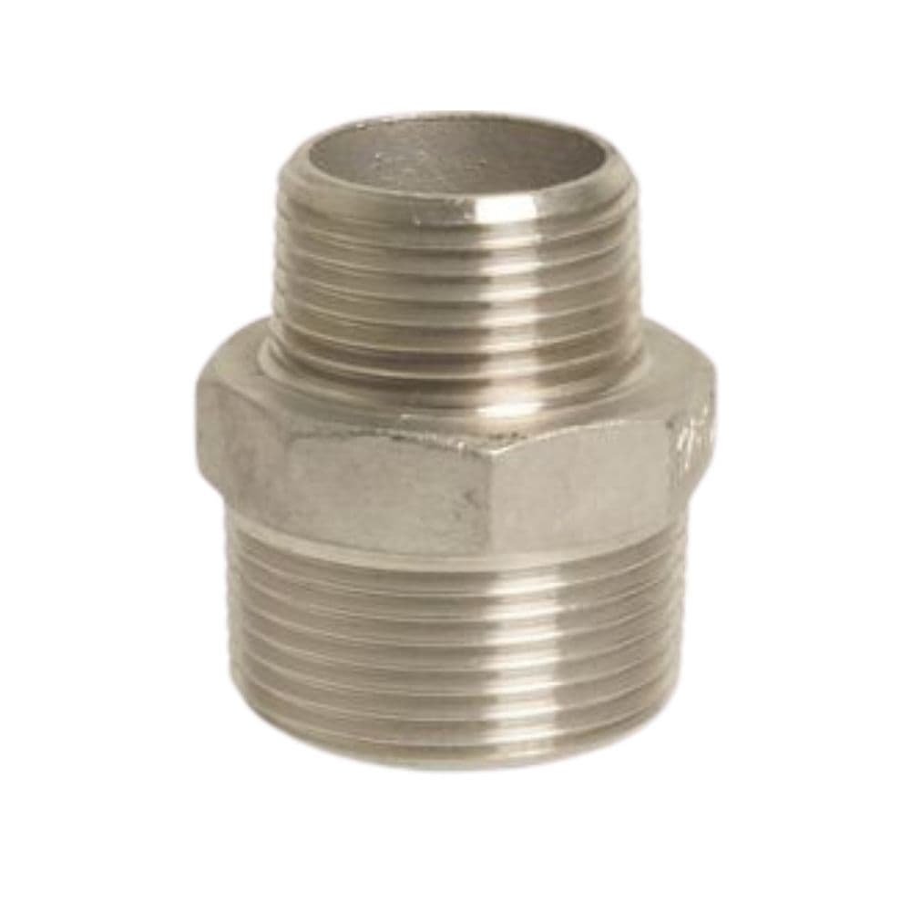 Fiting filetat din oțel inoxidabil Niplă de reducere 1 1/4" AG x 3/4" AG