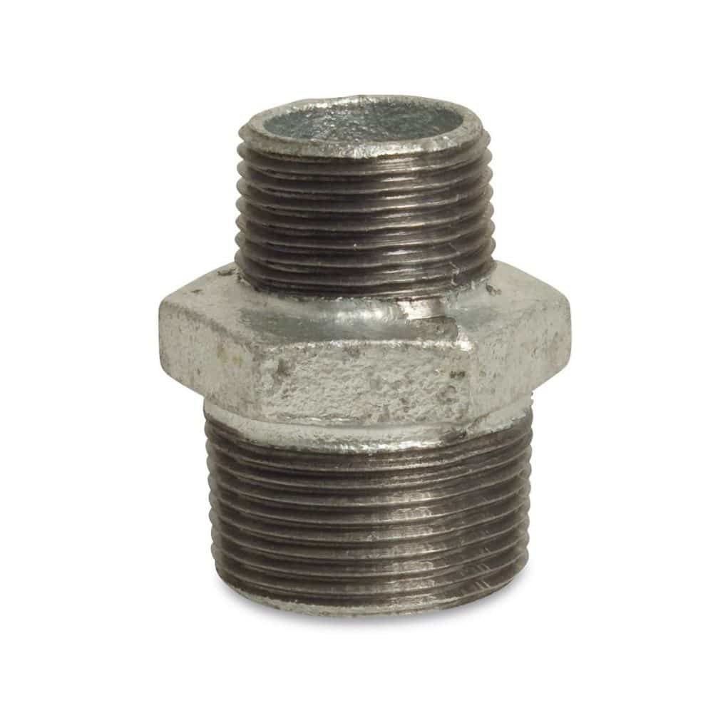 Fiting cu filet fontă maleabilă niplă de reducere 1/2" AG x 1/4" AG