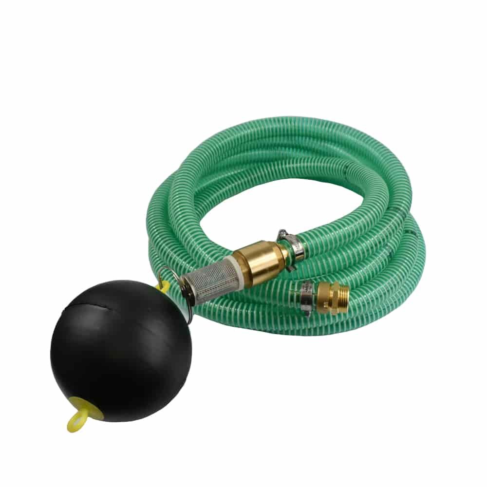 1"/25mm Furtun de aspirare și presiune cu extragere plutitoare + 1" Niplu dublu 9m