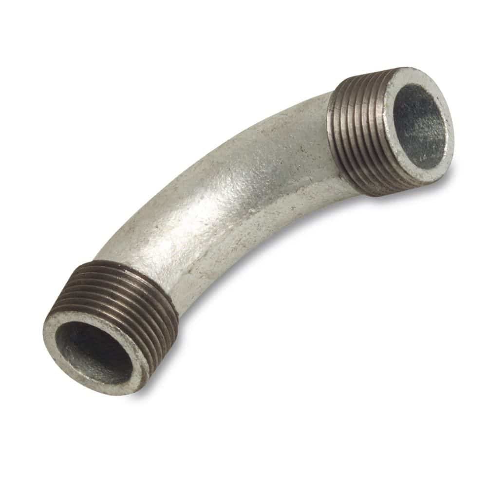 Fiting filet fontă maleabilă cot 90° 1 1/2" AG x 1 1/2" AG