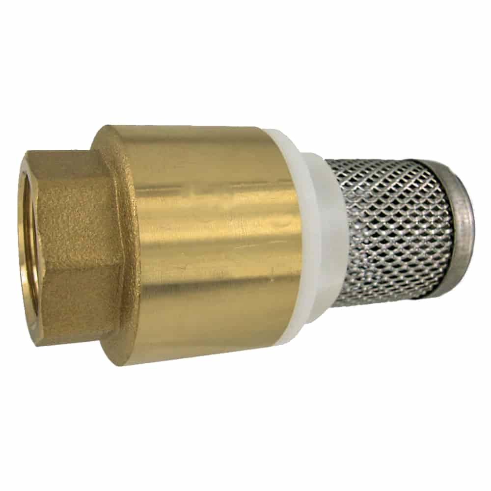 Valve de picior cu supapă de reținere + Coș de aspirație Niro 3/4"