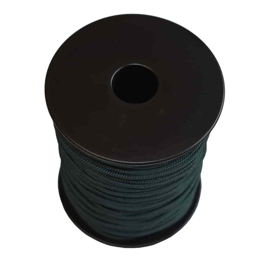 [BONI-42156-5] Coardă de fixare PP împletită 2,5mm negru-verde 500m