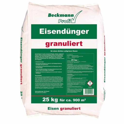 [BONI-11425] 25 kg fertilizant de fier granulat Beckmann 2-4mm pentru aprox. 900m²