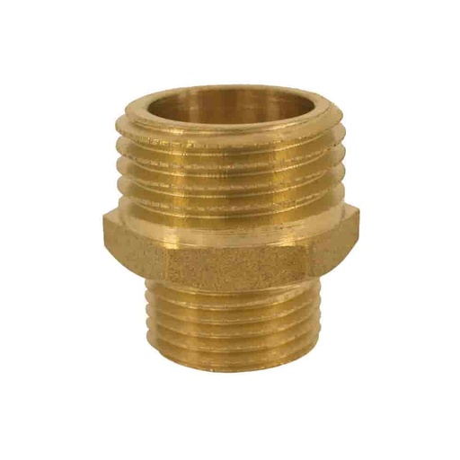 [BONI-34423] Threaded Fitting Brass Double Nipple Reduced 3/4" M x 1" M