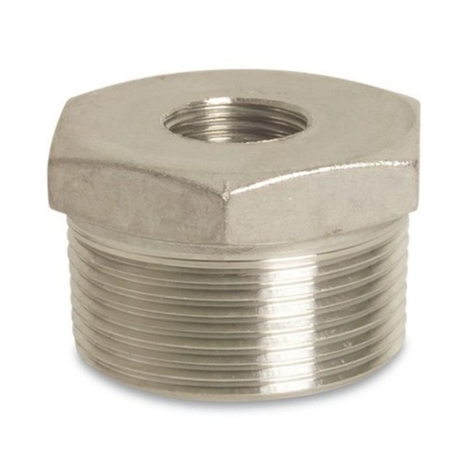 [BONI-42276-190] Threaded Fitting Stainless Steel Reducer 2" M x 1 1/2" F