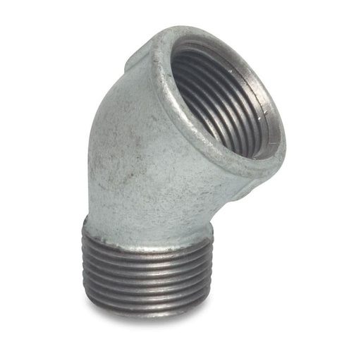 [BONI-42295-223] Threaded Fitting Malleable Cast Iron Elbow 45° 1 1/4" Female x 1 1/4" Male