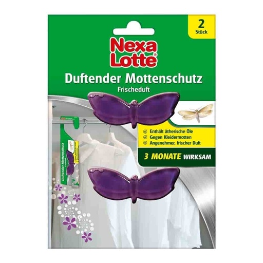 [BONI-3655] NEXA LOTTE® Protecție parfumată împotriva moliilor, aromă proaspătă 2 buc.