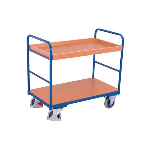 [BONI-sw-800.242] Carucior cu etajeră cu 1 tavă și 1 bază 250 kg capacitate de încărcare tip XL + EasySTOP