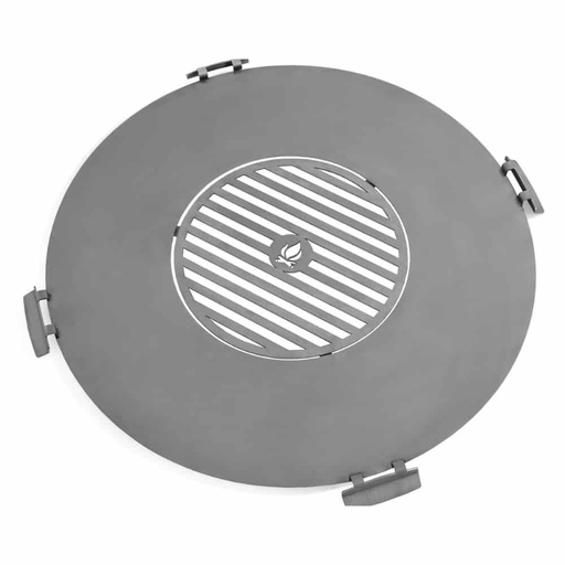 [BONI-C222414] Placă de grătar din oțel inoxidabil pentru bol de foc 102 cm cu patru mânere + grătar 50 cm